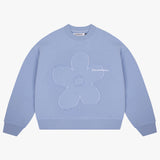 CREWNECK FLOWER BLEU