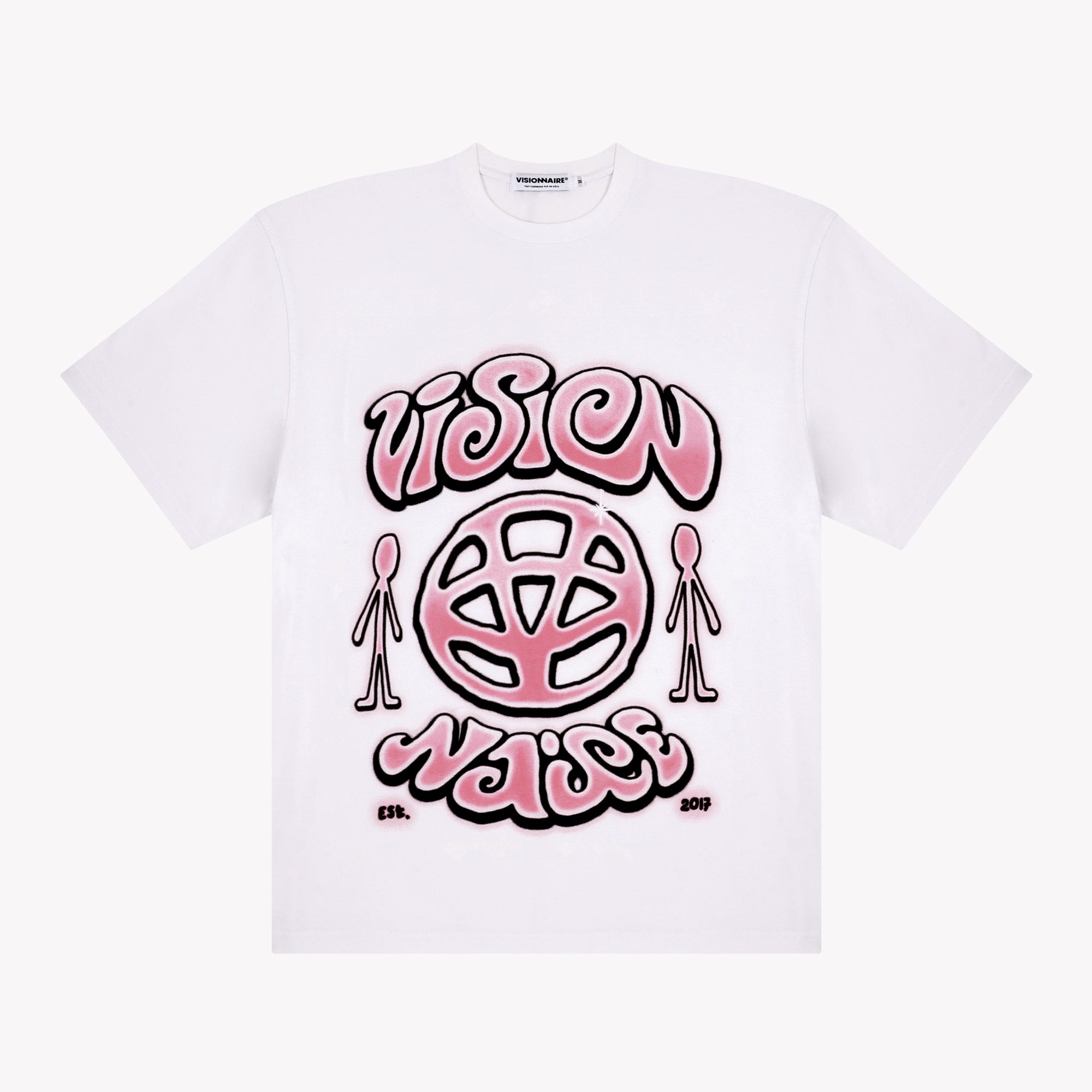 T-shirt droit court satiné col rond vieux rose femme T-shirt droit court satiné col rond vieux rose femme