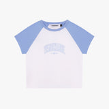 CROP TOP BABY TEE UNIVERSITY BLEU