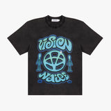 T-SHIRT LOGO V ROND NOIR