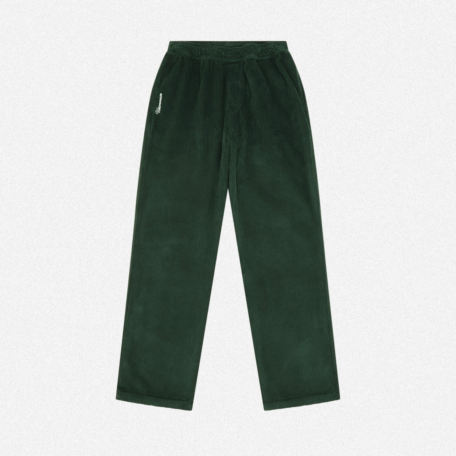 PANT VELOUR COTELE VERT