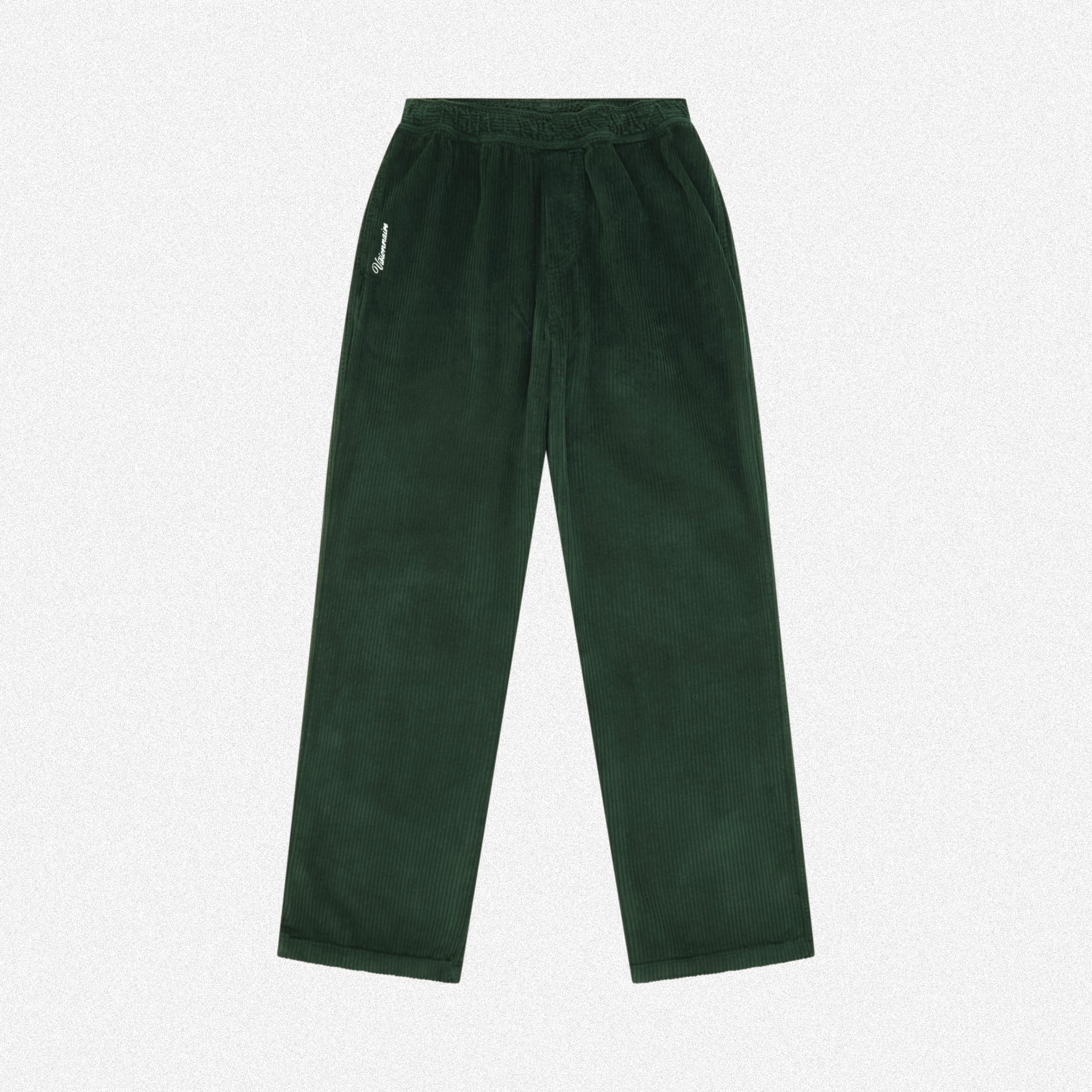 PANT VELOUR COTELE VERT