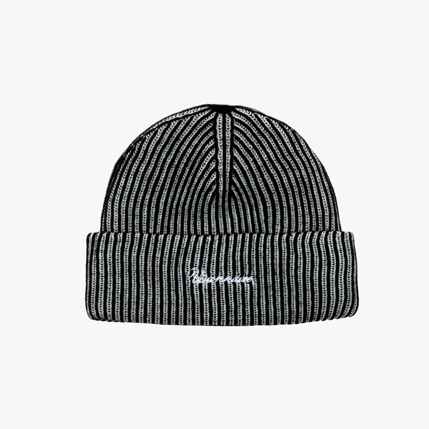 BONNET BRODÉ NOIR ET BLANC