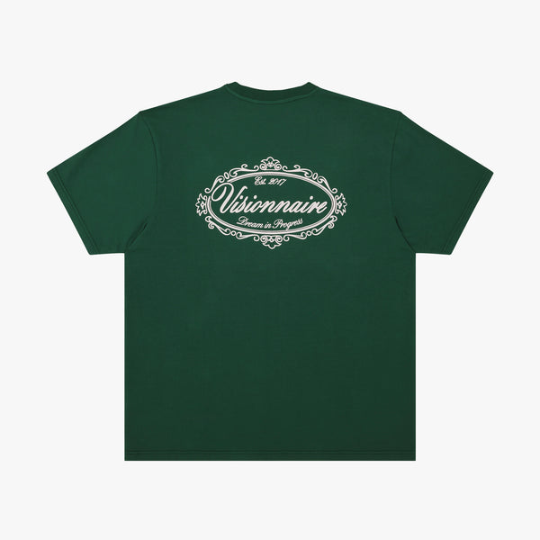 T SHIRT MEDAILLON VERT