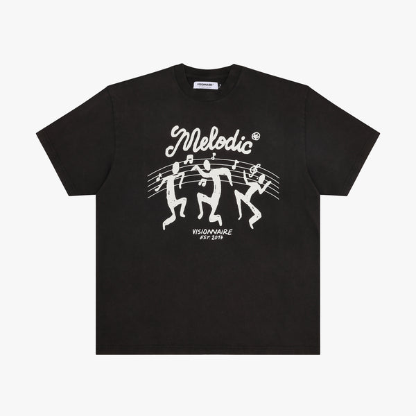 T SHIRT MELODIC NOIR