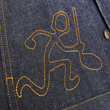 VESTE EN JEAN BRUT