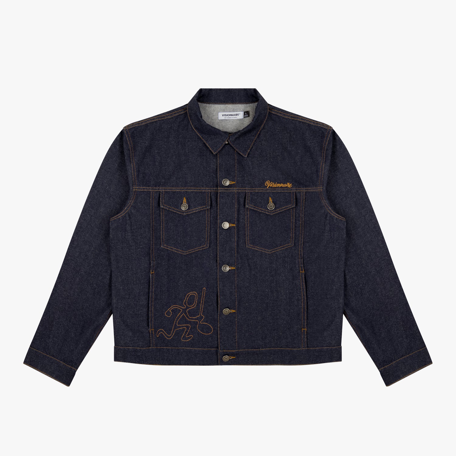 VESTE EN JEAN BRUT