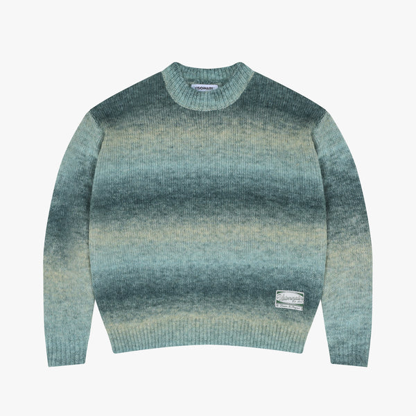 PULL FLUFFY FADE VERT D’EAU
