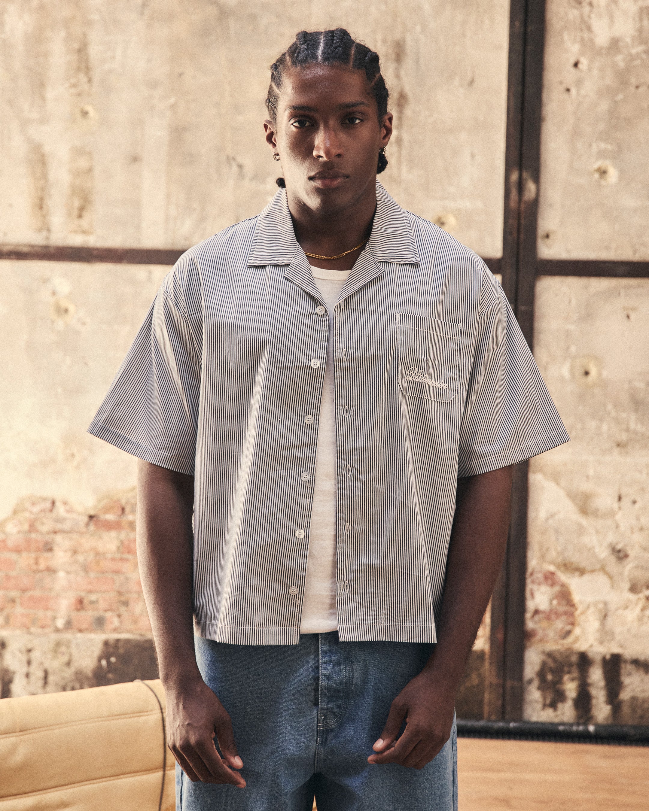 CHEMISE RAYÉE NOIR