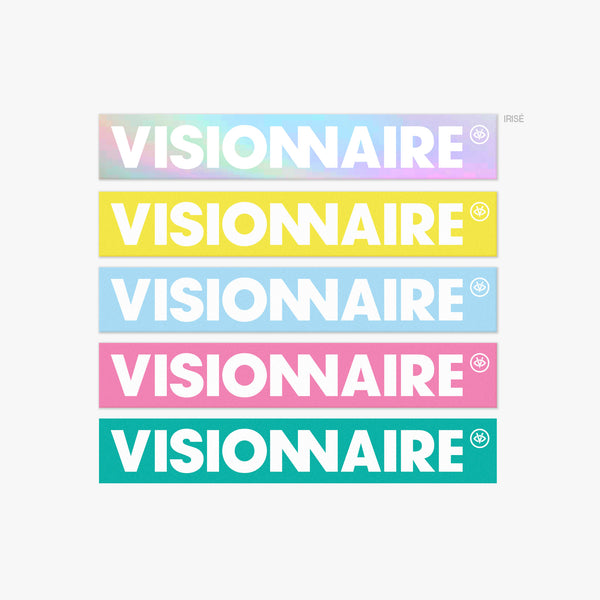 PACK STICKERS LOGO VISIONNAIRE X5