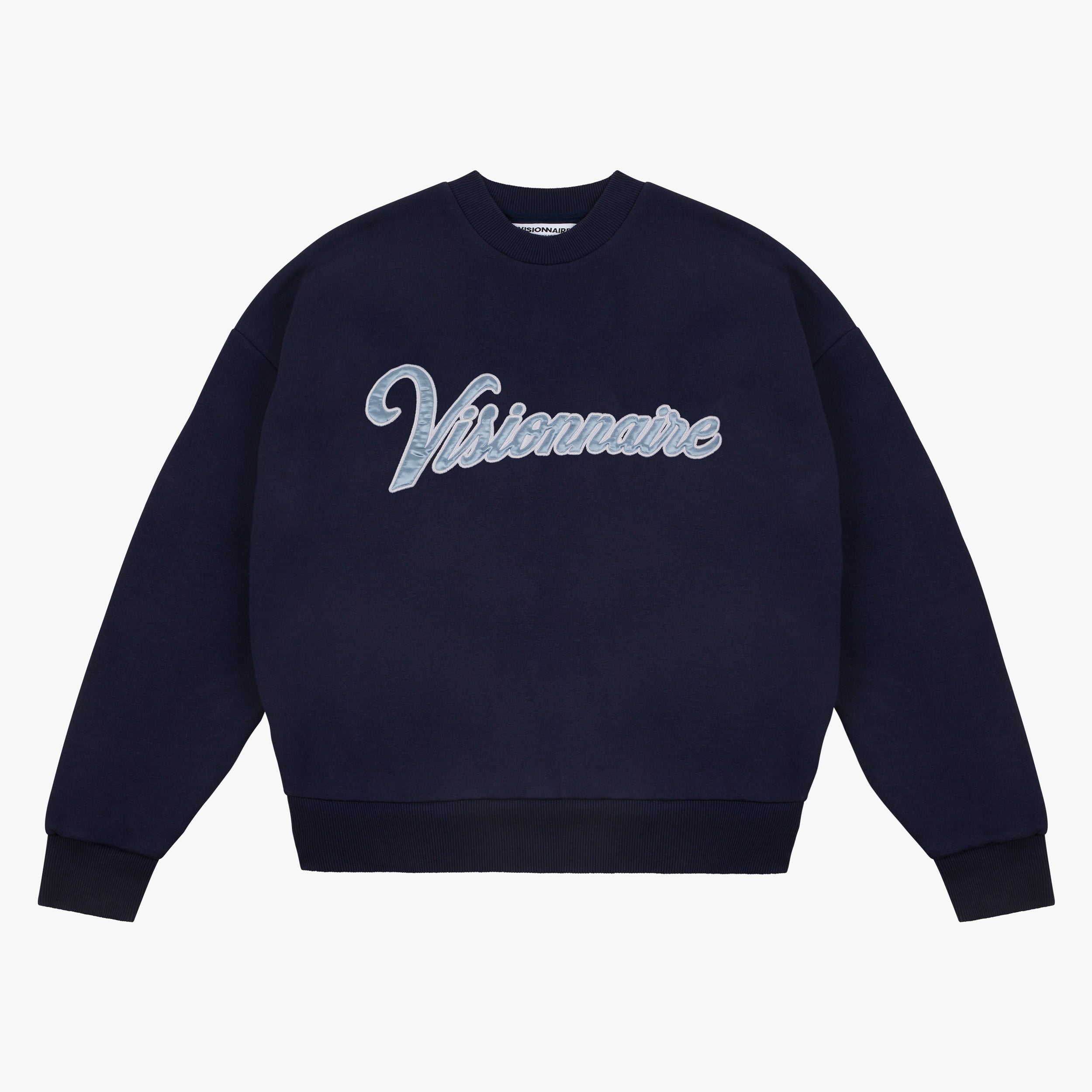 CREWNECK SCRIPT NAVY