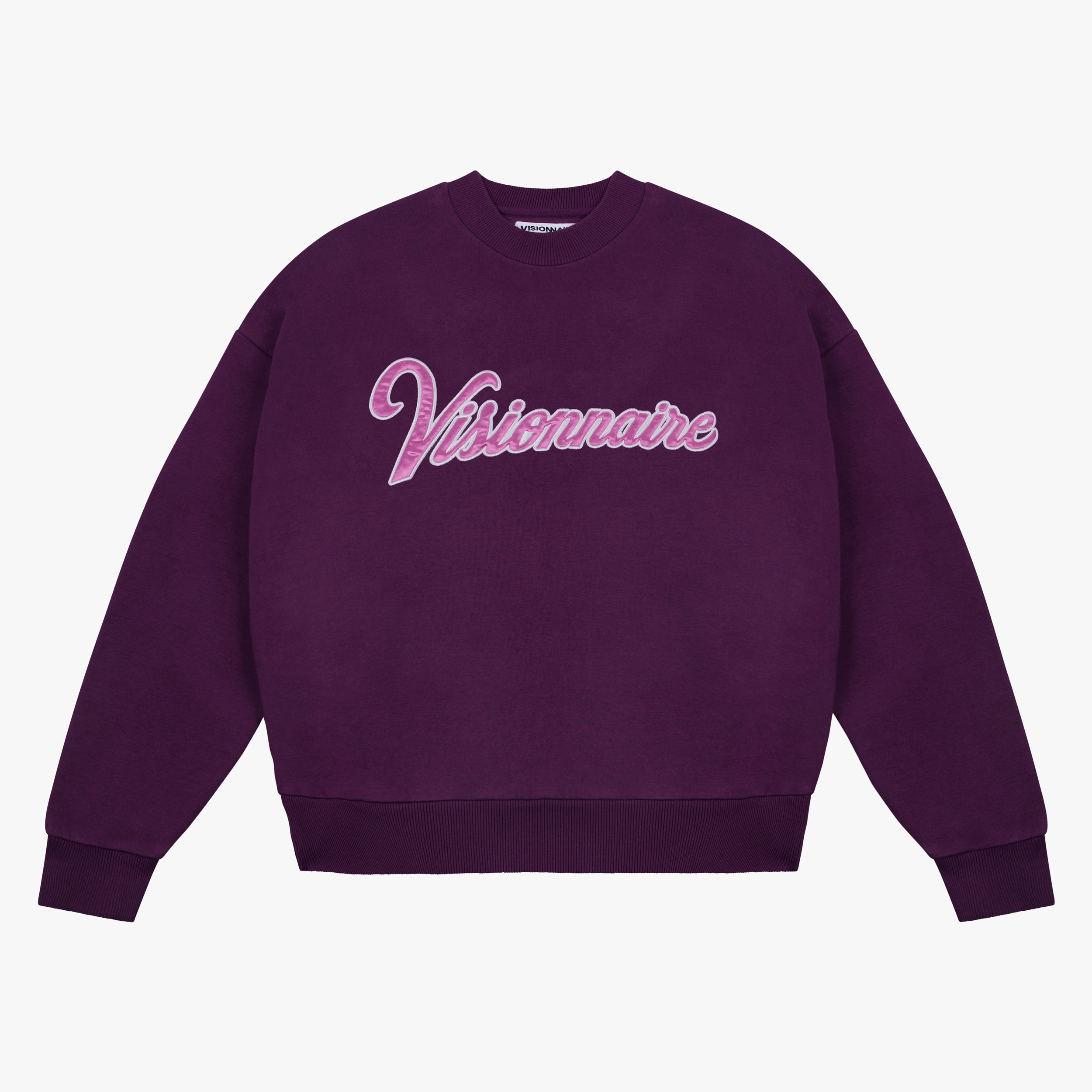 CREWNECK SCRIPT VIOLET