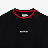 CREWNECK COLORLINES NOIR