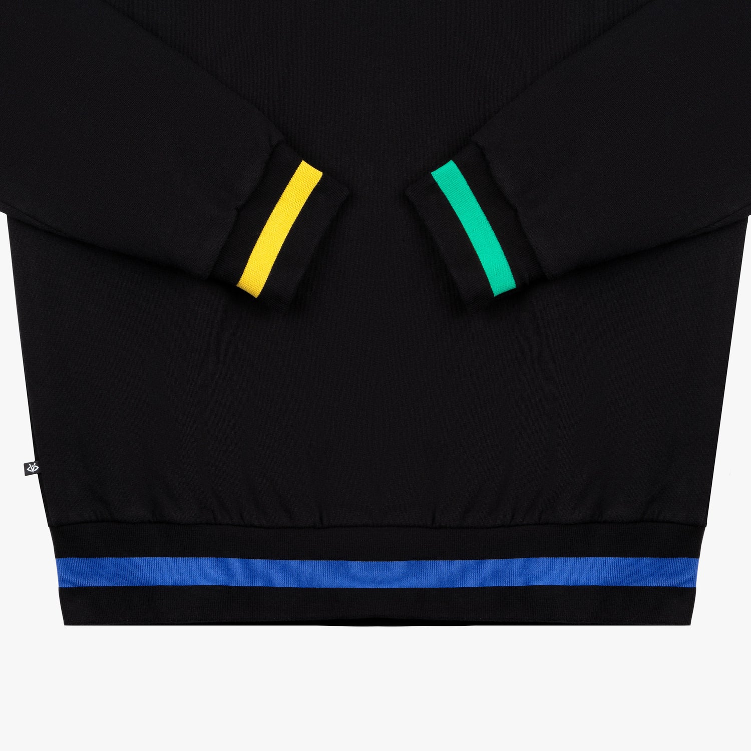 CREWNECK COLORLINES NOIR
