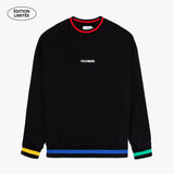 CREWNECK COLORLINES NOIR